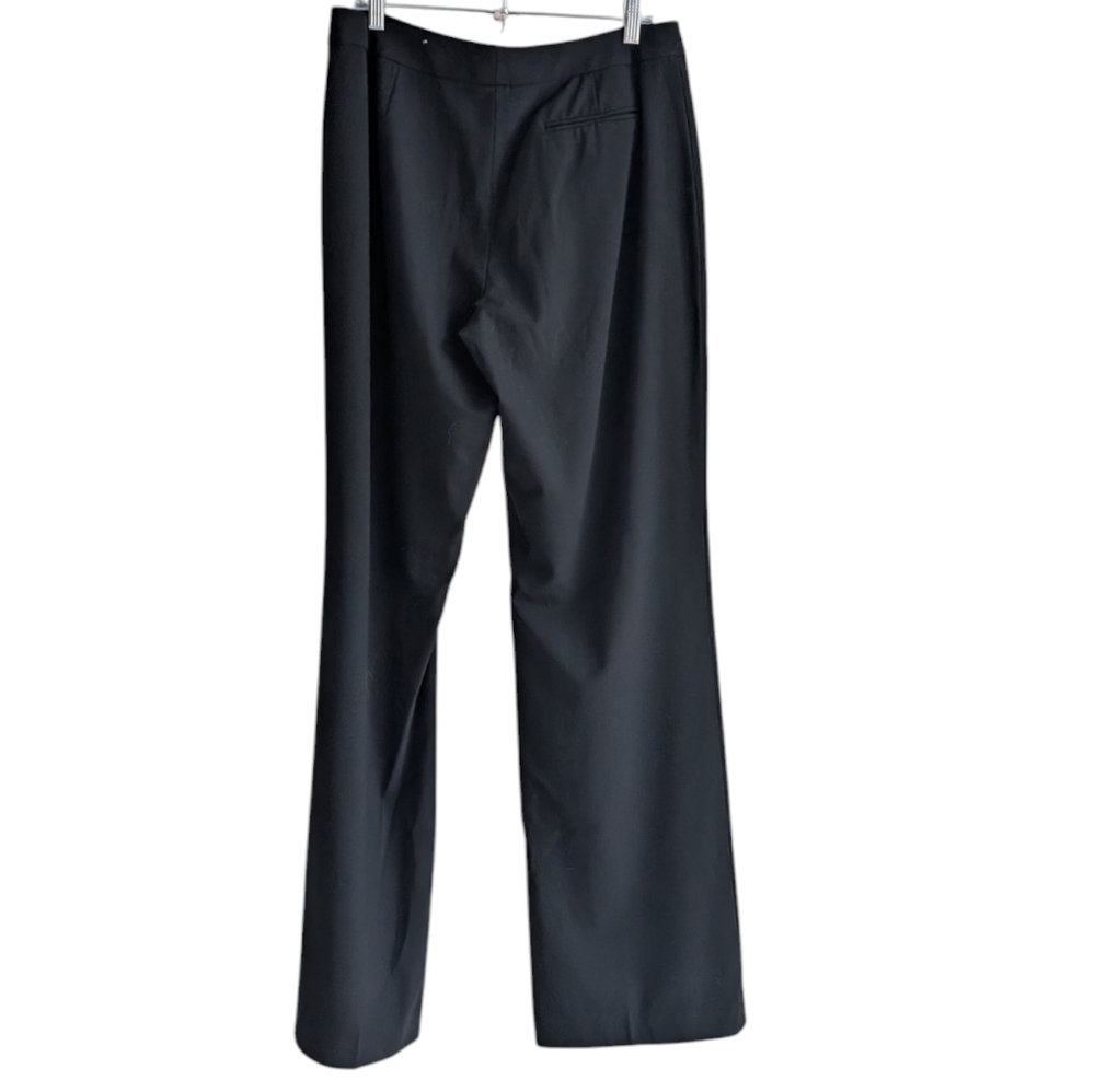 Lafayette 148 Black Wool Classic Straight Leg Trouser Sz 10 - Picture 2 of 8